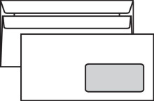 OBÁLKA DL OKÉNKO BÍLÁ SAMOLEPÍCÍ 50 KS