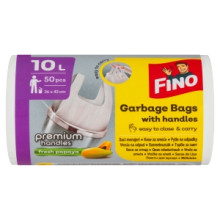 SÁČKY DO KOŠE FINO 10 L 50 KS BÍLÉ