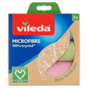 VILEDA MIKROFIBRE 100% RECYKLED 3 KS  