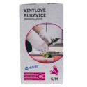 RUKAVICE VINYLOVÉ Q HOME VEL. S/M (100 KS) 