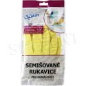 RUKAVICE ÚKLIDOVÉ Q-CLEAN SEMIŠOVANÉ VEL. M 