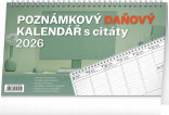 KALENDÁŘ 2026 POZNÁMKOVÝ DAŇOVÝ S CITÁTY 